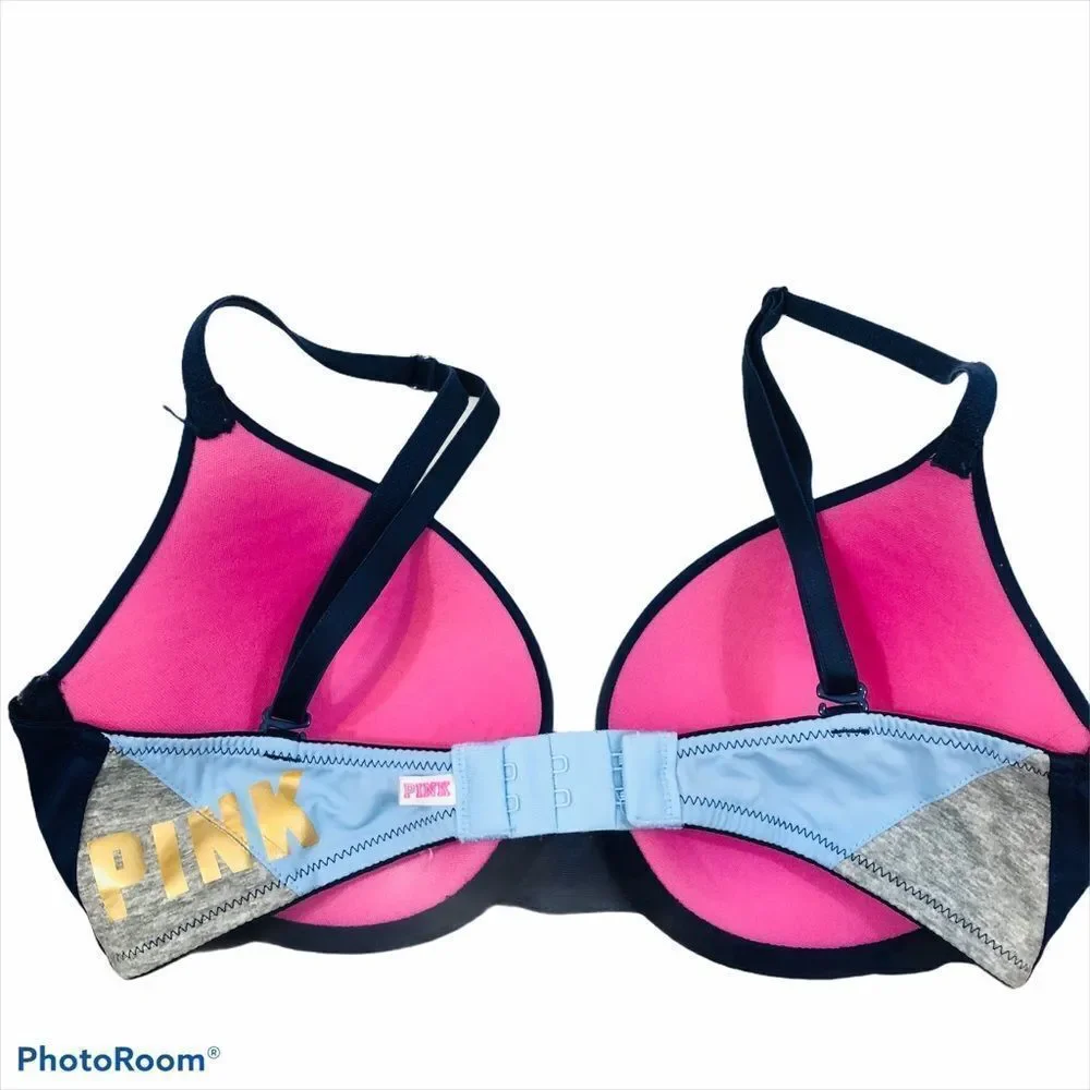 Victoria’s Secret PINK Navy Blue Padded Bra 32B‎